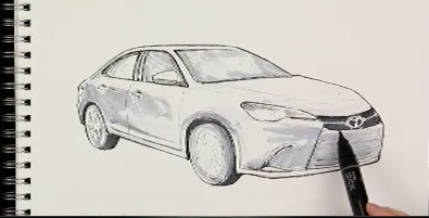 Toyota Camry Sketch - Strong Automotive