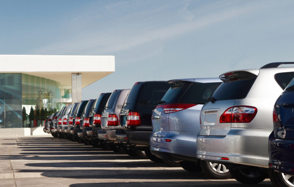 All wheel drive vehicles in dealership