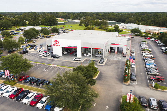Ariel photos of Thomasville Toyota